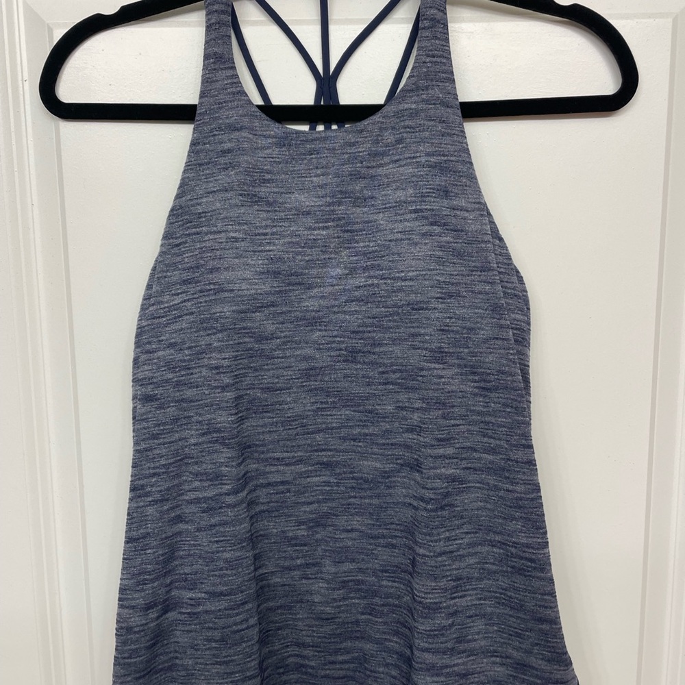 lululemon Blue Strappy Back Tank Top